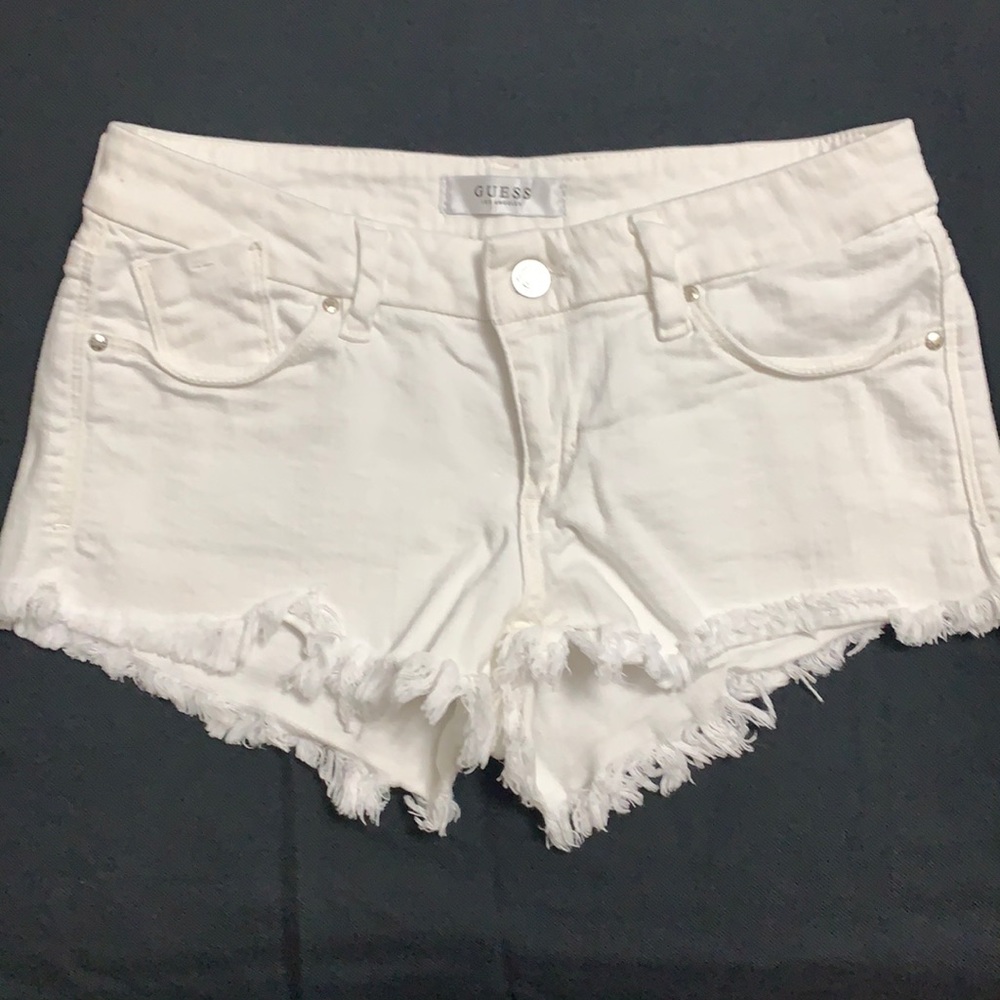 White Guess Shorts